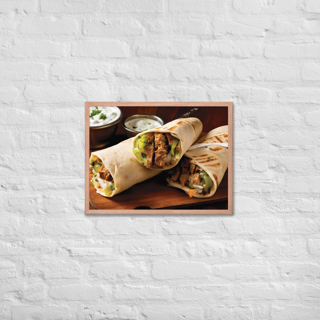 Shawarma Framed poster 🤤 from Yumify.AI