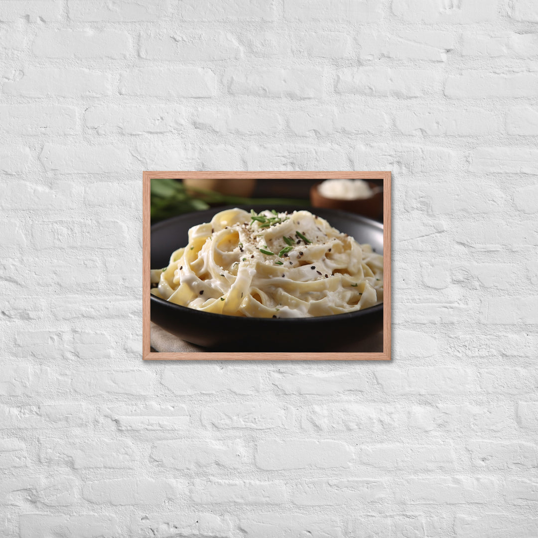 Fettuccine Alfredo Framed poster 🤤 from Yumify.AI