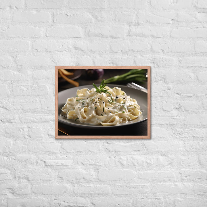 Fettuccine Alfredo Framed poster 🤤 from Yumify.AI