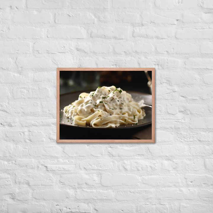 Fettuccine Alfredo Framed poster 🤤 from Yumify.AI