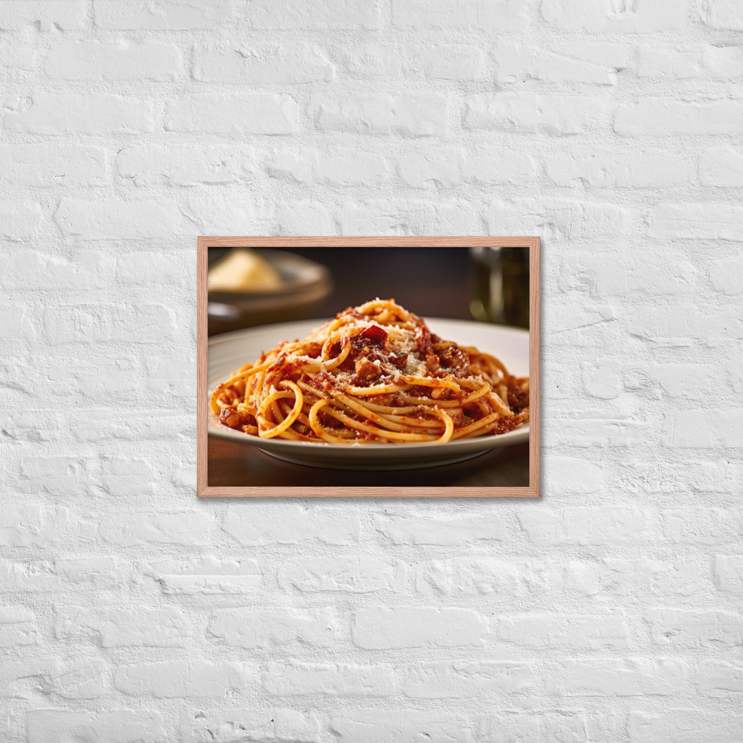 Amatriciana Framed poster 🤤 from Yumify.AI