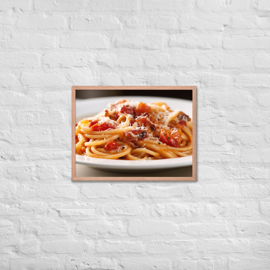 Amatriciana Framed poster 🤤 from Yumify.AI