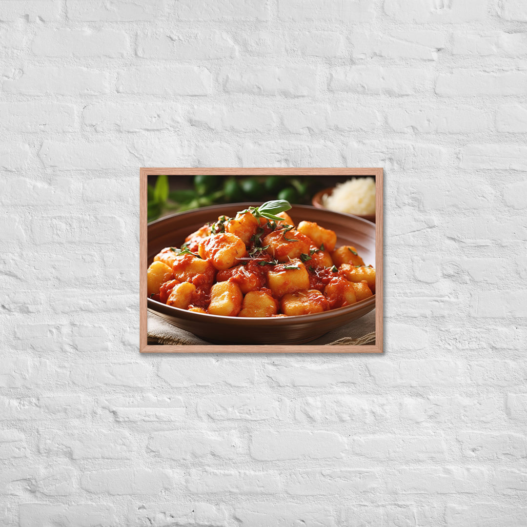 Gnocchi Framed poster 🤤 from Yumify.AI