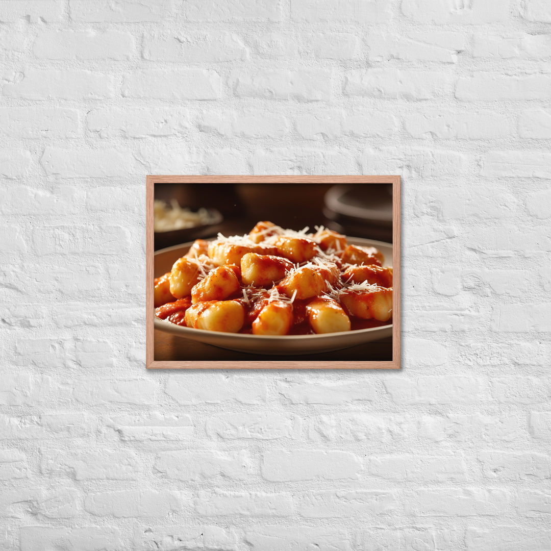 Gnocchi Framed poster 🤤 from Yumify.AI