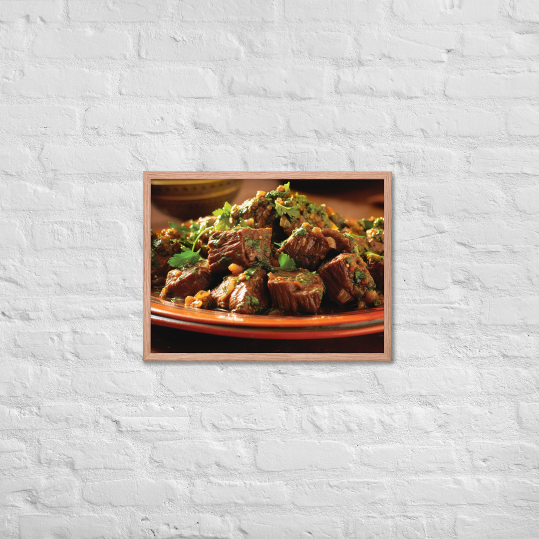 Moroccan Lamb Framed poster 🤤 from Yumify.AI