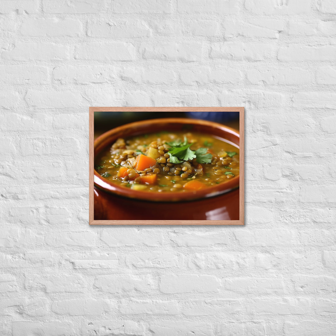 Moroccan Lentil Soup Framed poster 🤤 from Yumify.AI