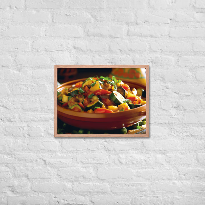 Vegetable Tagine Framed poster 🤤 from Yumify.AI