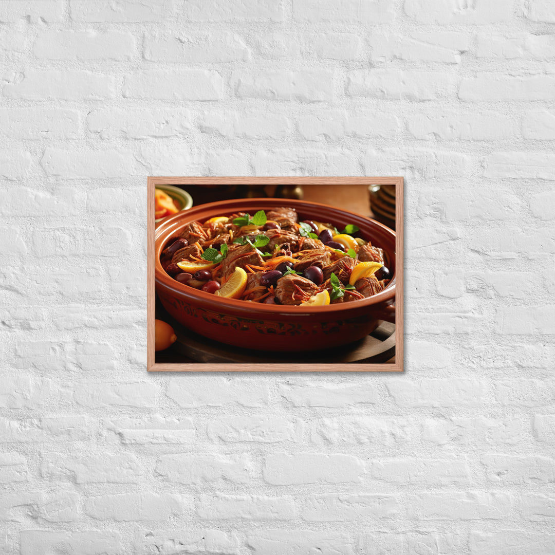 Lamb Tagine Framed poster 🤤 from Yumify.AI