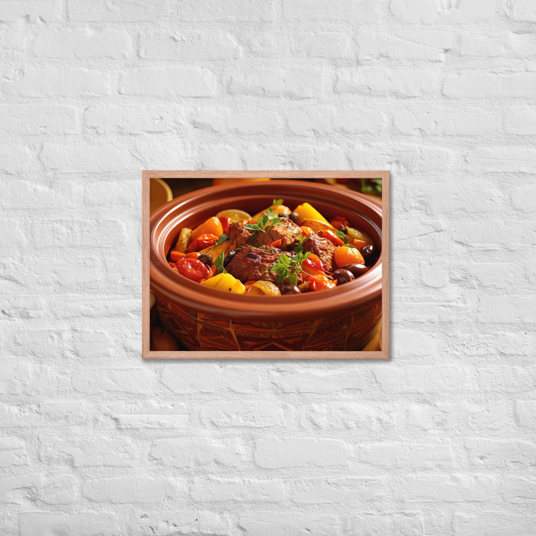 Lamb Tagine Framed poster 🤤 from Yumify.AI