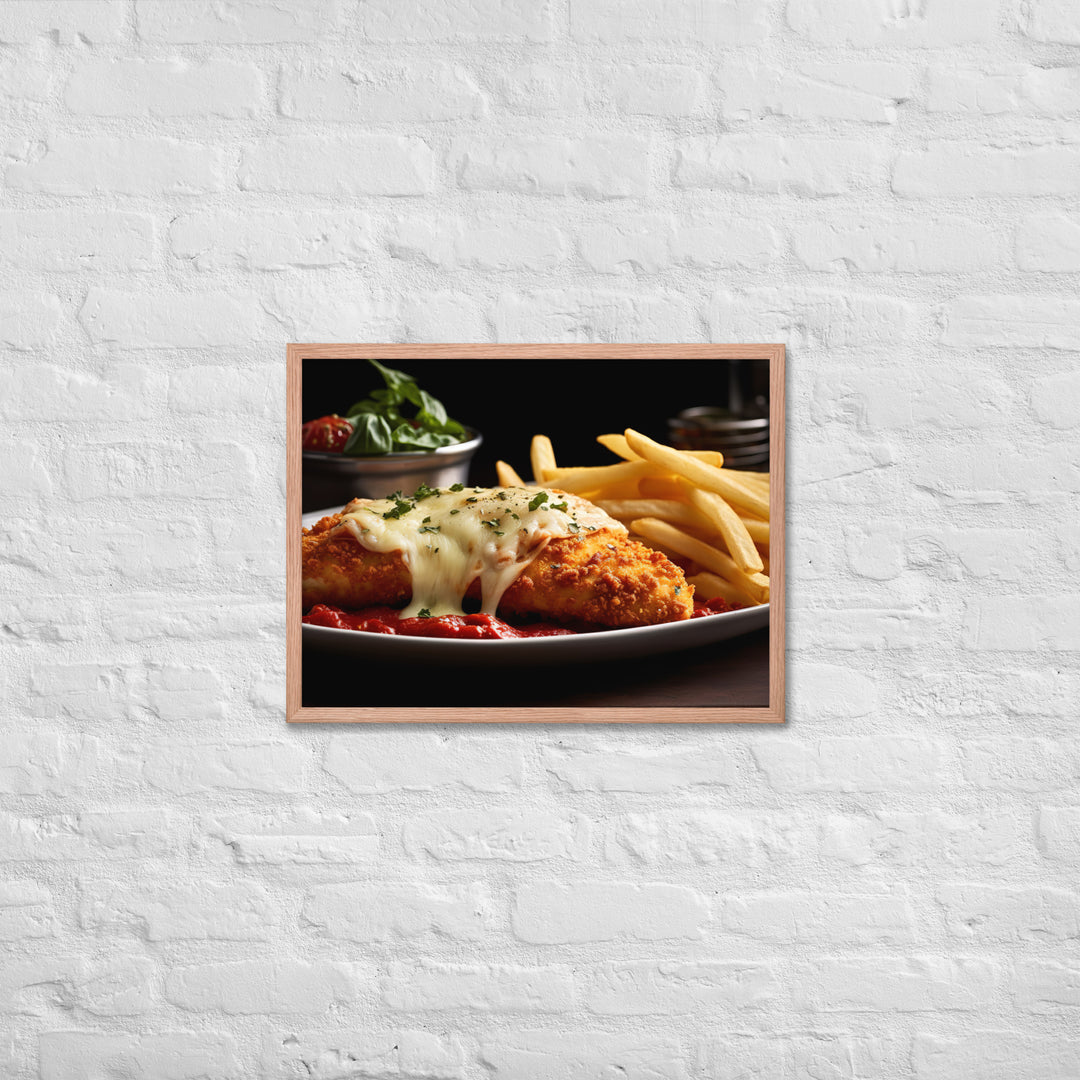 Chicken Parmigiana Framed poster 🤤 from Yumify.AI