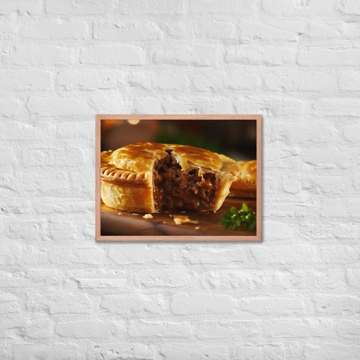 Meat Pie Framed poster 🤤 from Yumify.AI