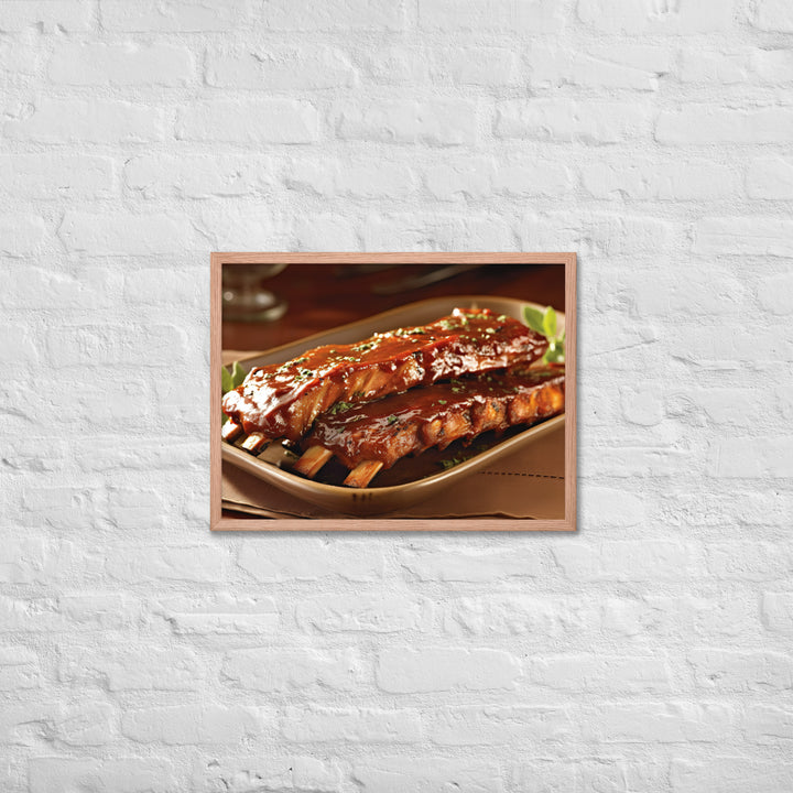 Barbecue Ribs Framed poster 🤤 from Yumify.AI