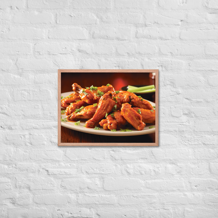 Buffalo Wings Framed poster 🤤 from Yumify.AI