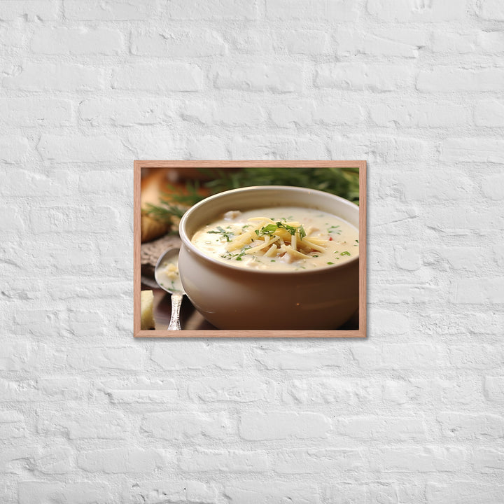 Clam Chowder Framed poster 🤤 from Yumify.AI