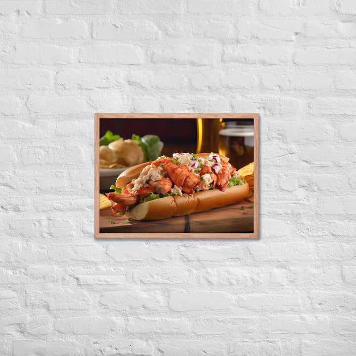 Lobster Roll Framed poster 🤤 from Yumify.AI