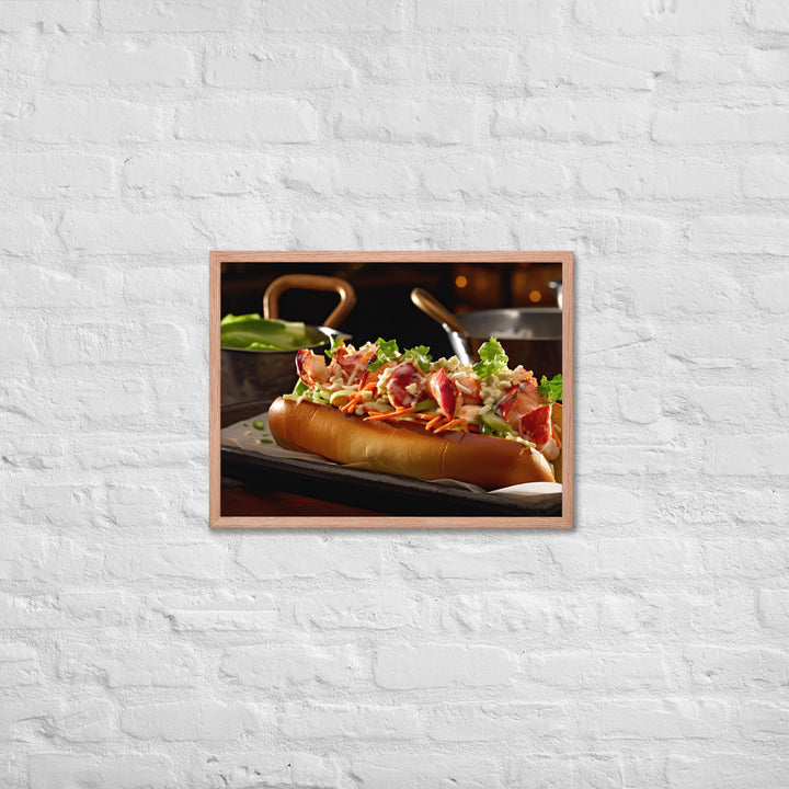 Lobster Roll Framed poster 🤤 from Yumify.AI