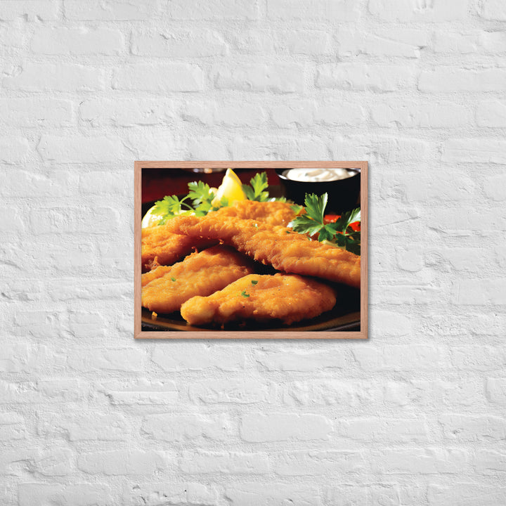 Southern Fried Catfish Framed poster 🤤 from Yumify.AI