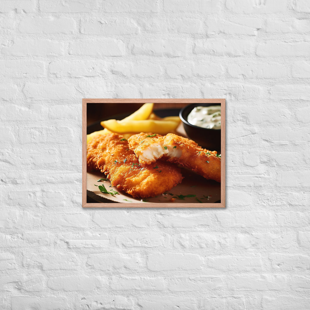 Southern Fried Catfish Framed poster 🤤 from Yumify.AI