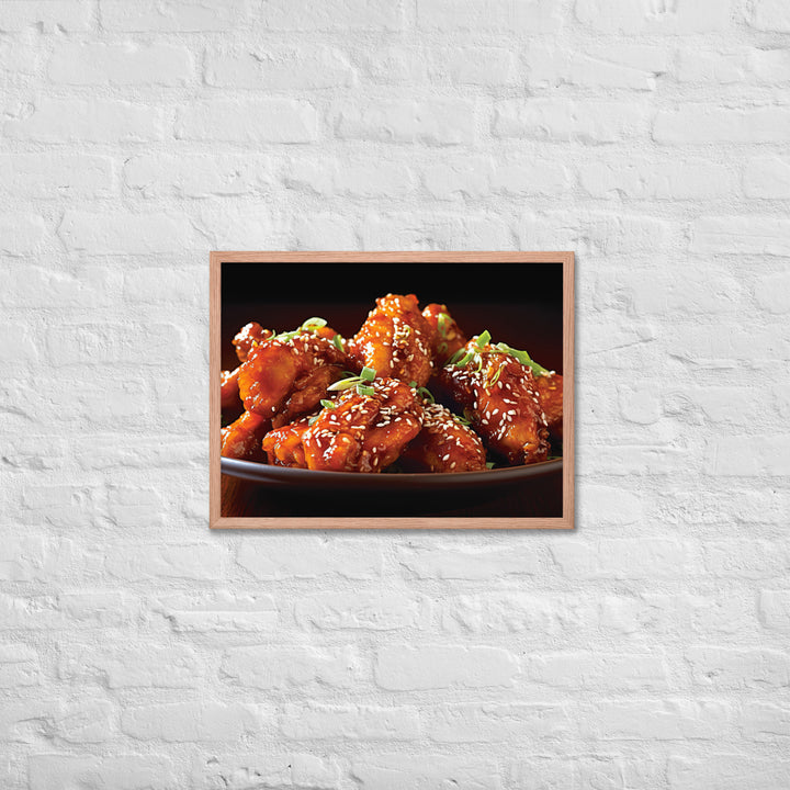 Korean Fried Chicken Framed poster 🤤 from Yumify.AI