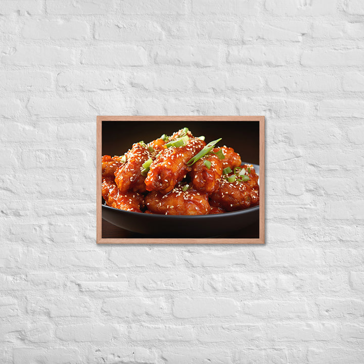 Korean Fried Chicken Framed poster 🤤 from Yumify.AI