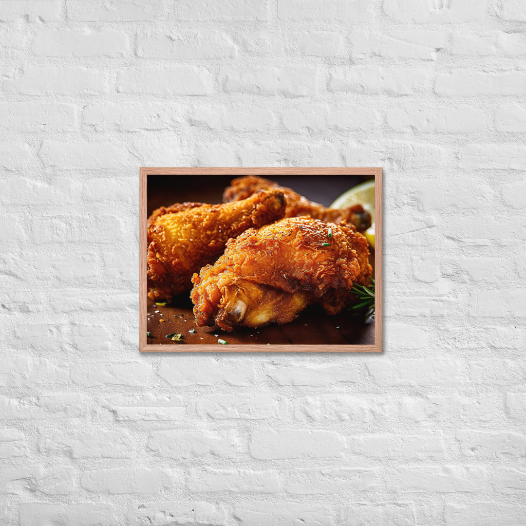 Buttermilk Fried Chicken Framed poster 🤤 from Yumify.AI