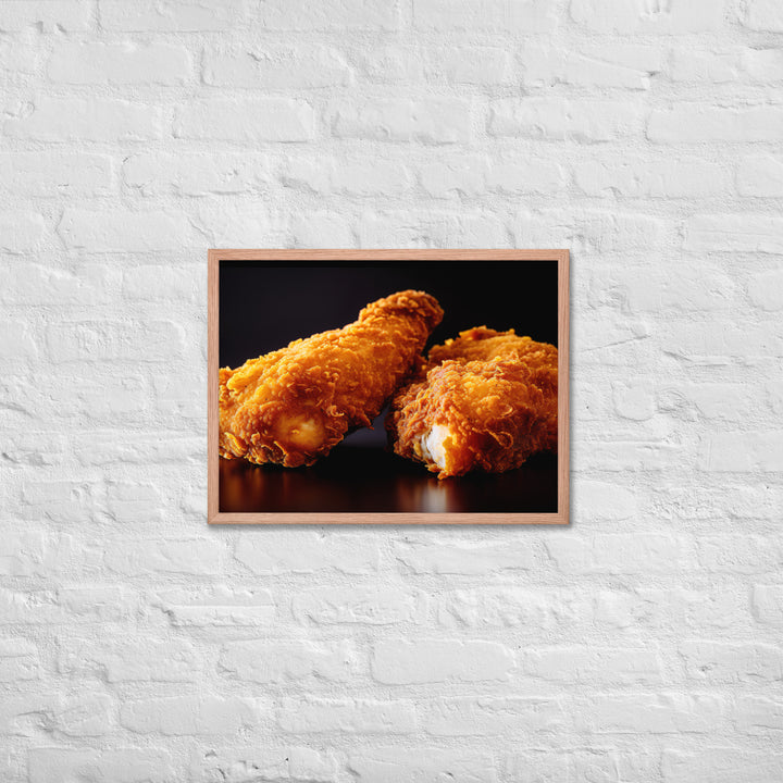 Buttermilk Fried Chicken Framed poster 🤤 from Yumify.AI