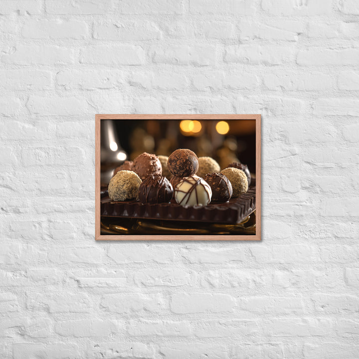 Chocolate Truffles Framed poster 🤤 from Yumify.AI