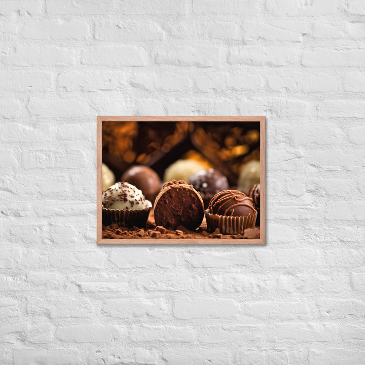 Chocolate Truffles Framed poster 🤤 from Yumify.AI