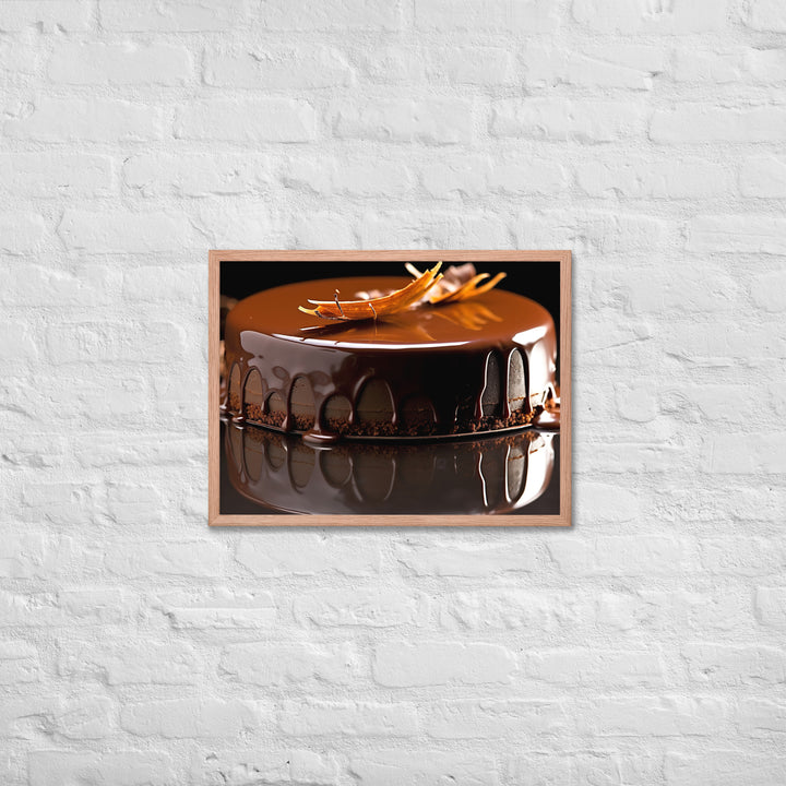 Chocolate Ganache Framed poster 🤤 from Yumify.AI