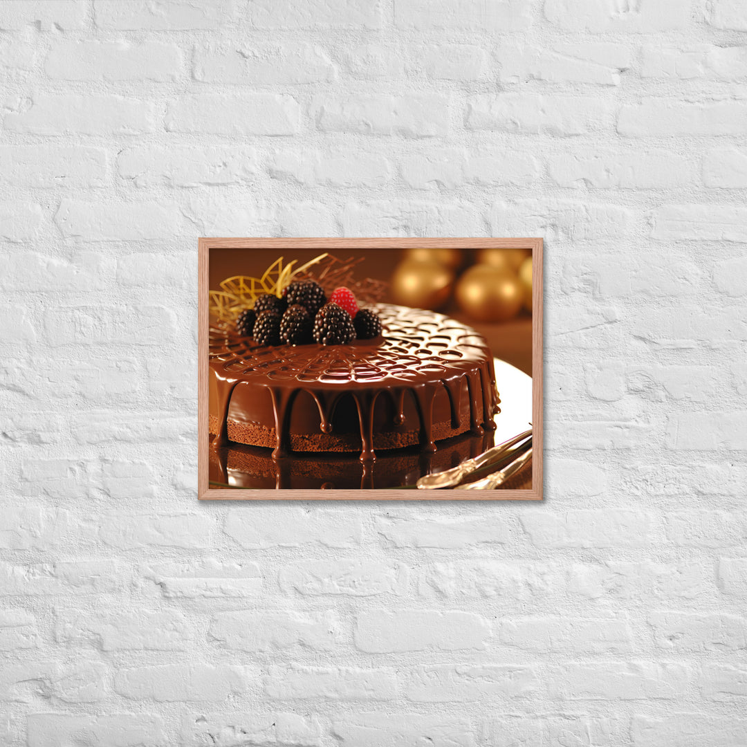 Chocolate Cakes and Desserts Framed poster 🤤 from Yumify.AI