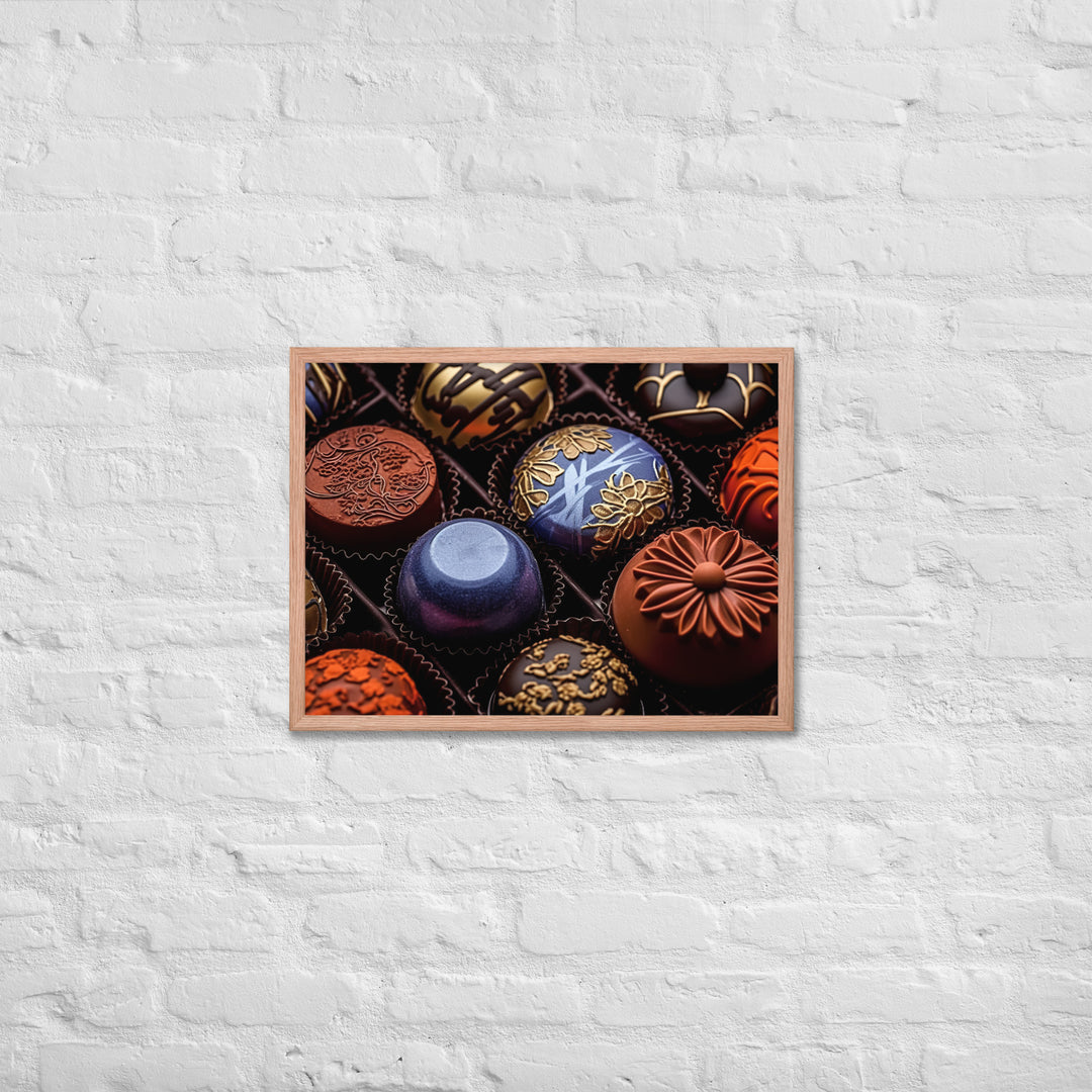 Chocolate Bonbons Framed poster 🤤 from Yumify.AI