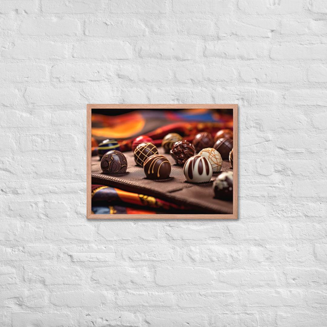 Chocolate Bonbons Framed poster 🤤 from Yumify.AI