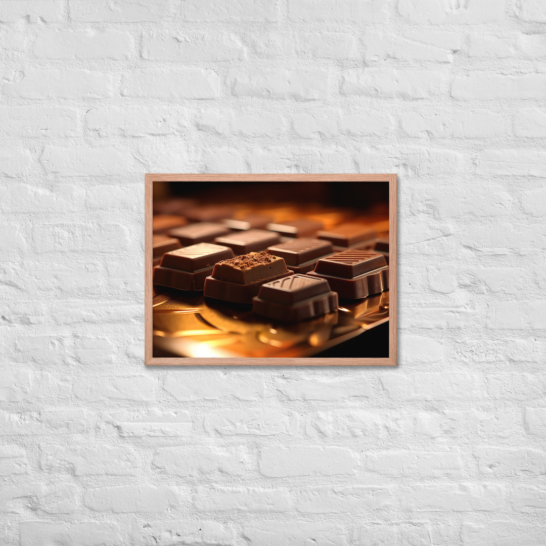 Chocolate Bars Framed poster 🤤 from Yumify.AI