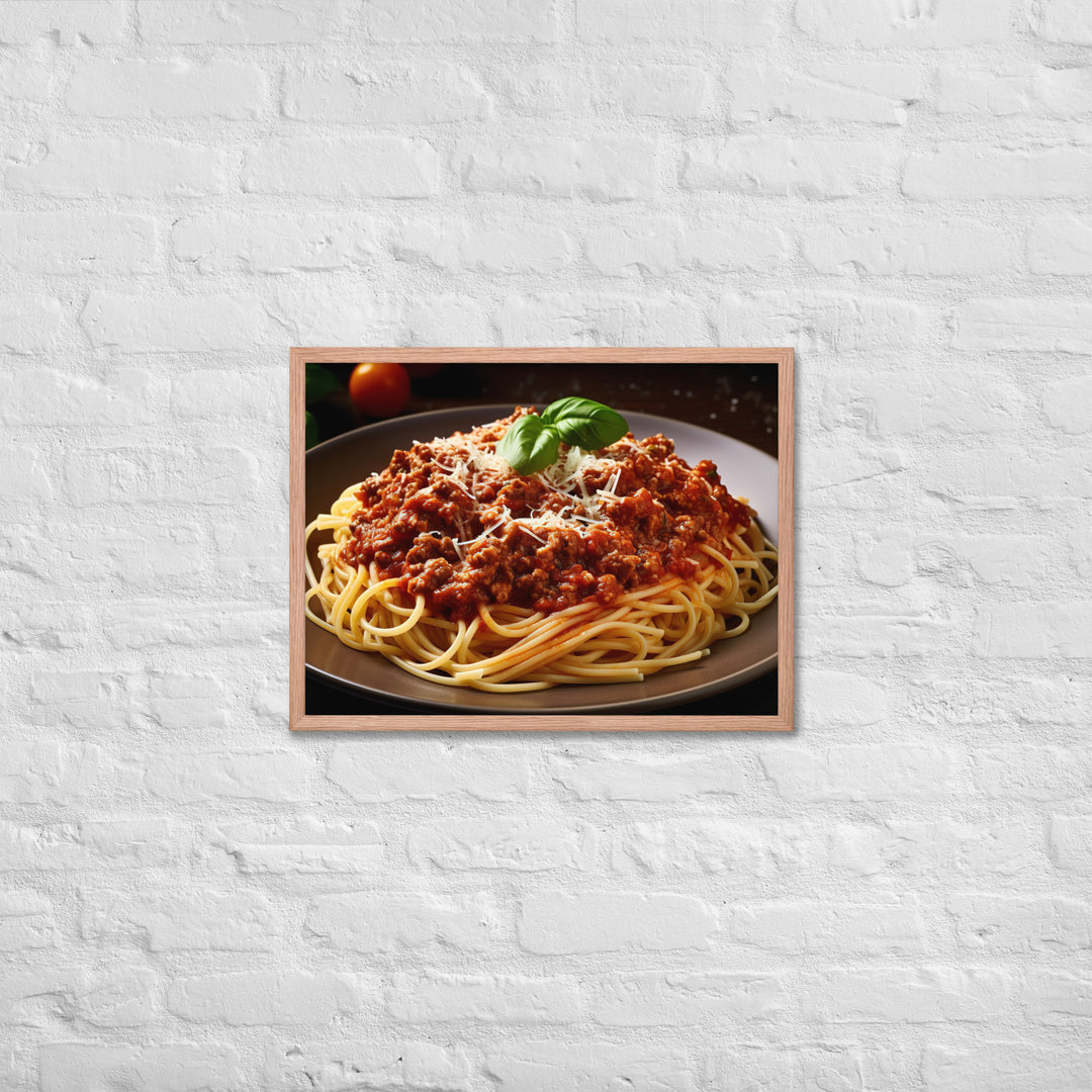 Spaghetti Bolognese Framed poster 🤤 from Yumify.AI