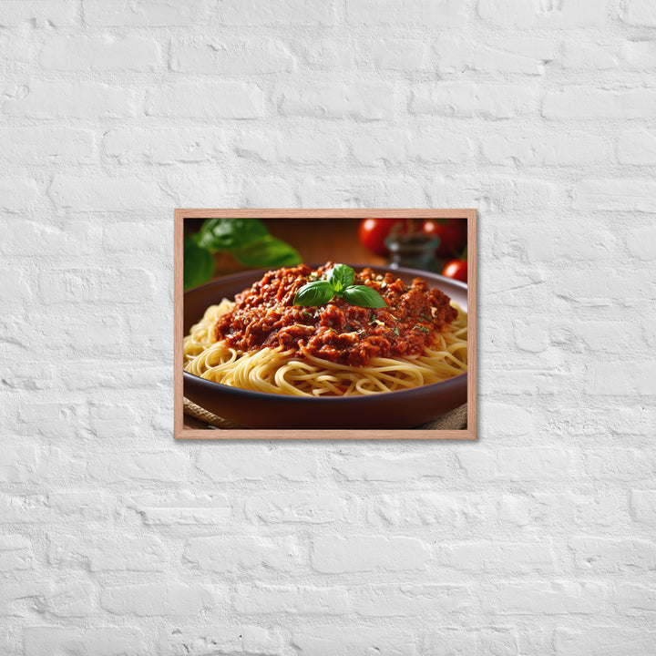 Spaghetti Bolognese Framed poster 🤤 from Yumify.AI