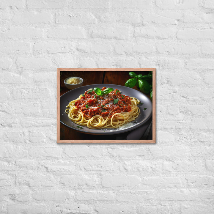 Spaghetti Bolognese Framed poster 🤤 from Yumify.AI