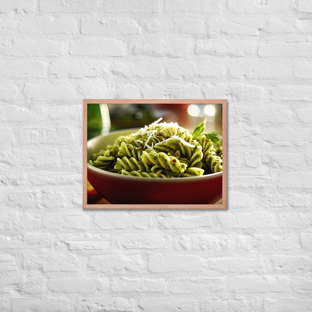 Pesto Pasta Framed poster 🤤 from Yumify.AI