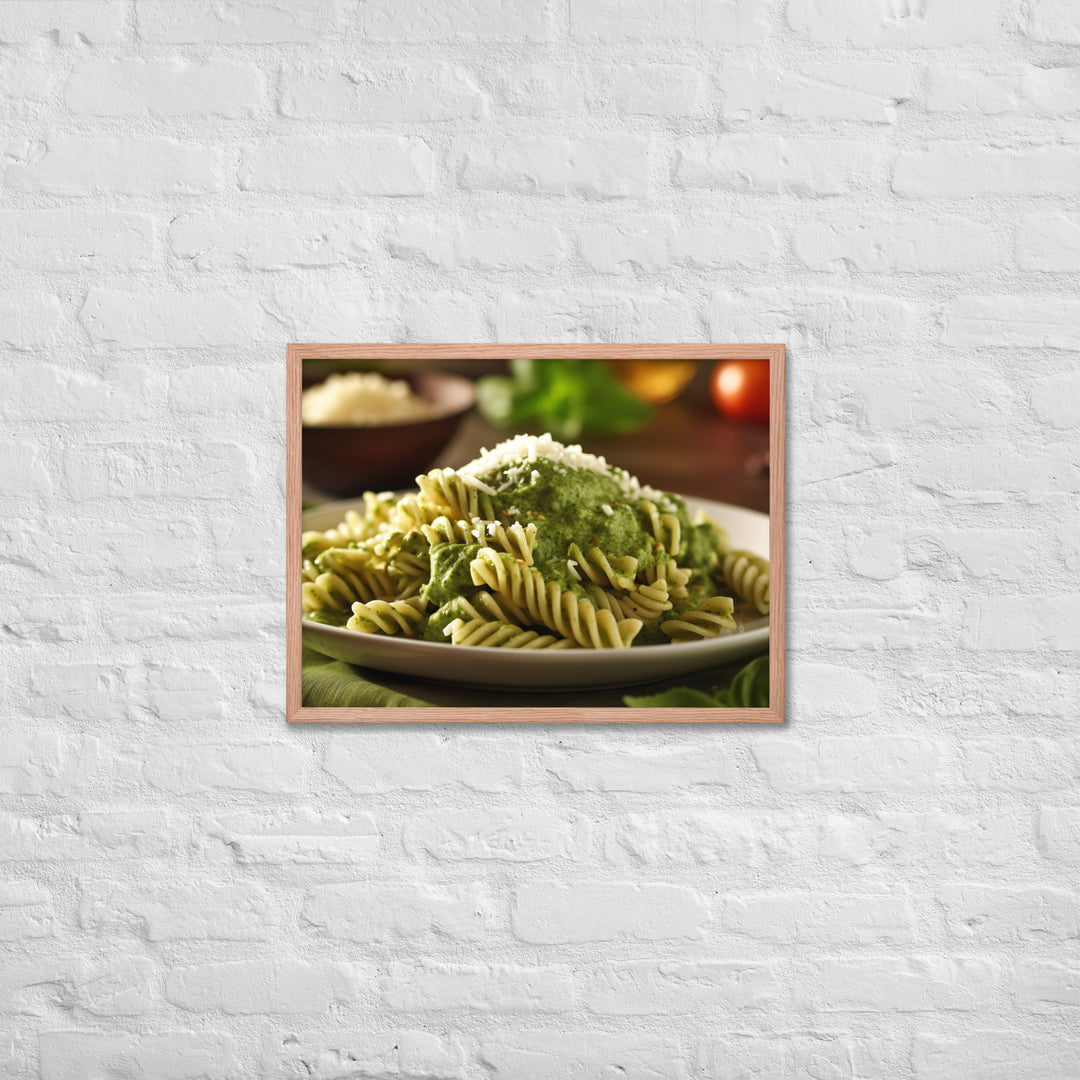 Pesto Pasta Framed poster 🤤 from Yumify.AI