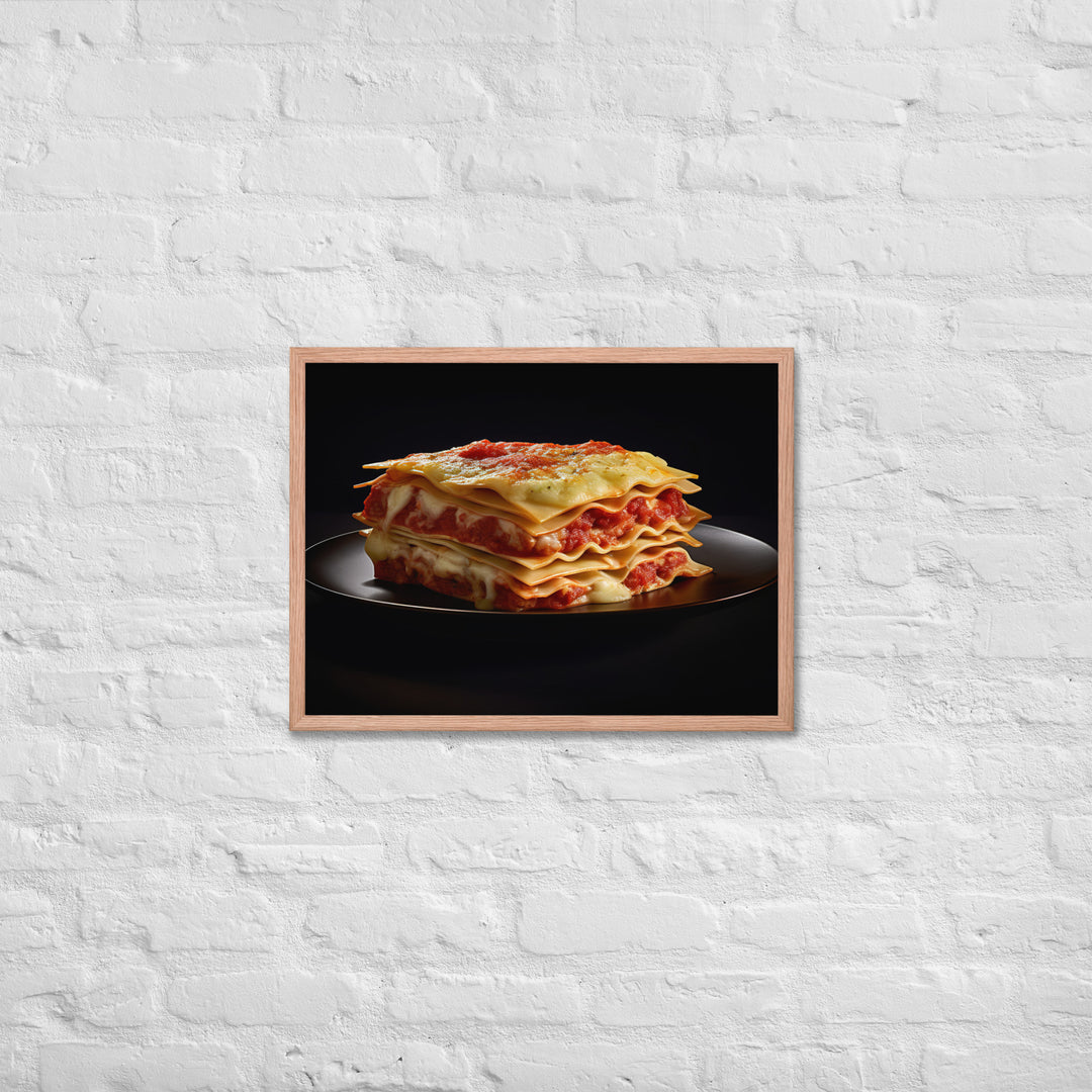 Lasagna Framed poster 🤤 from Yumify.AI