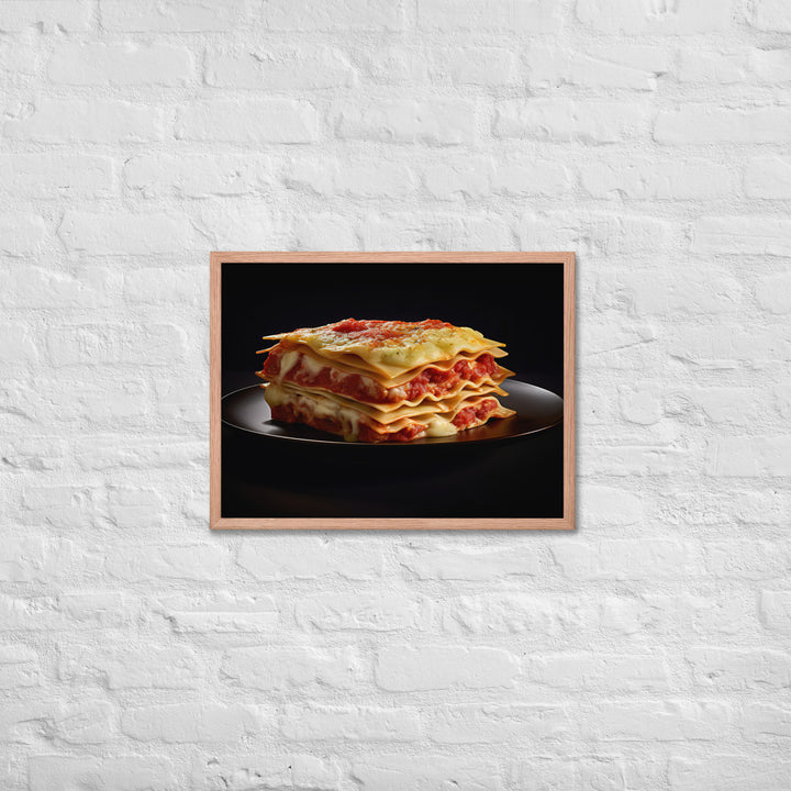 Lasagna Framed poster 🤤 from Yumify.AI