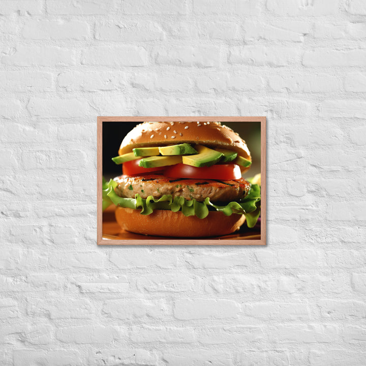 Turkey Burger Framed poster 🤤 from Yumify.AI