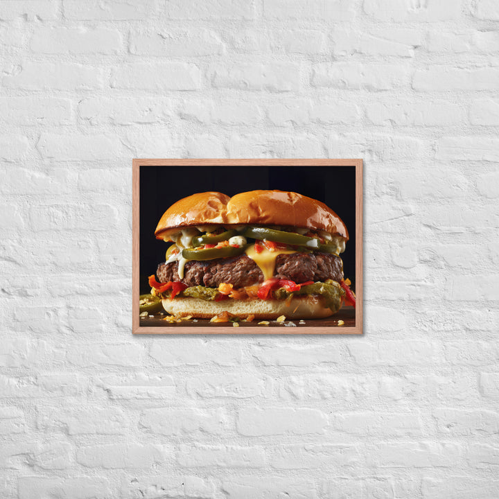 Jalapeo Burger Framed poster 🤤 from Yumify.AI