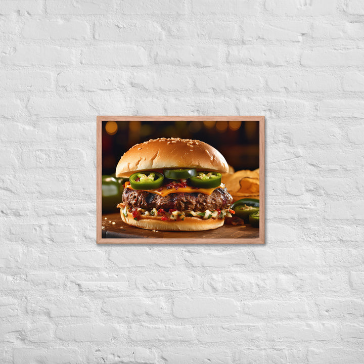 Jalapeo Burger Framed poster 🤤 from Yumify.AI