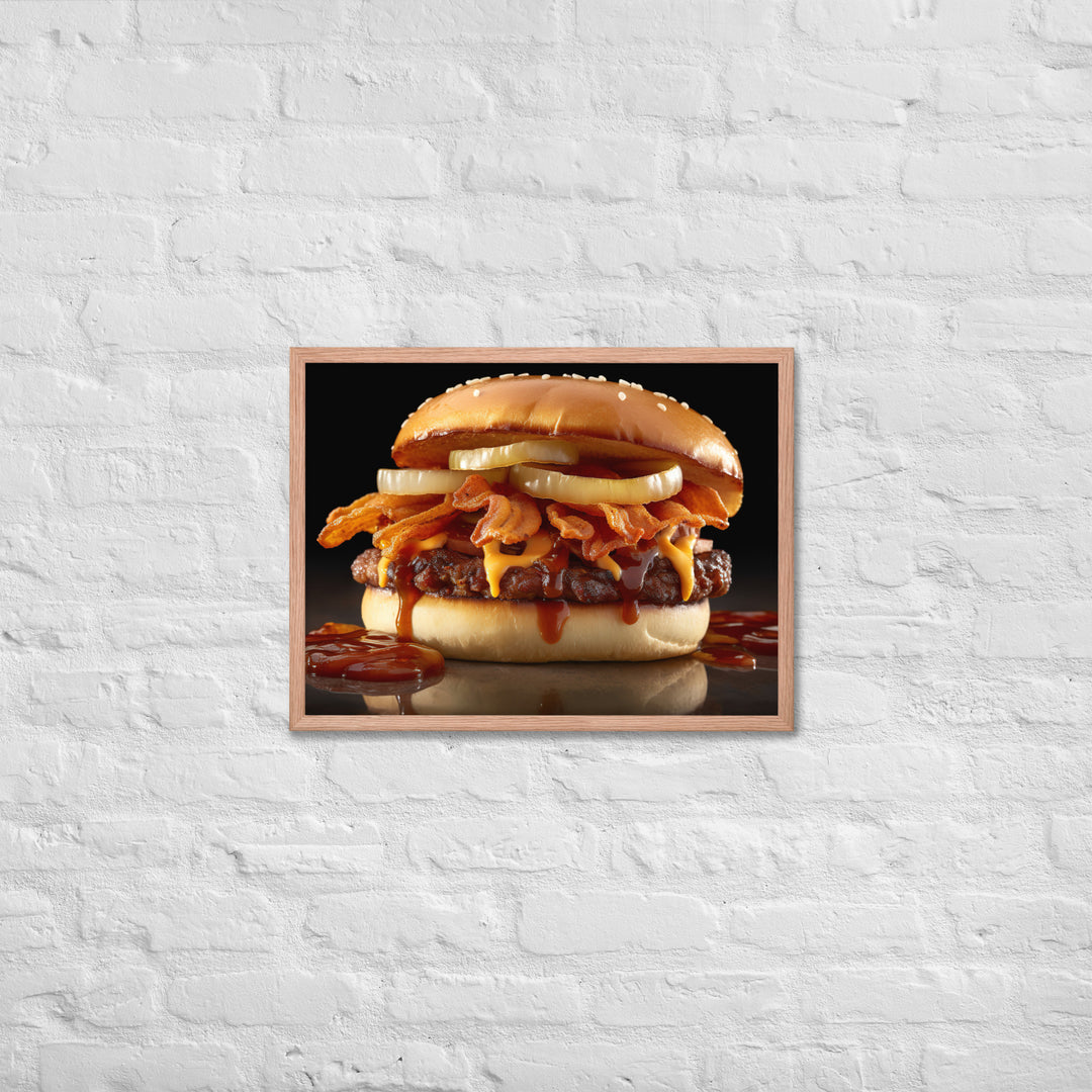 BBQ Burger Framed poster 🤤 from Yumify.AI