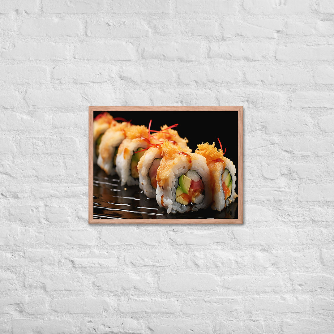 Tempura Roll Framed poster 🤤 from Yumify.AI