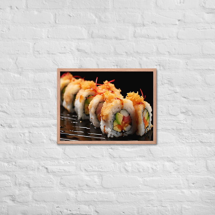 Tempura Roll Framed poster 🤤 from Yumify.AI