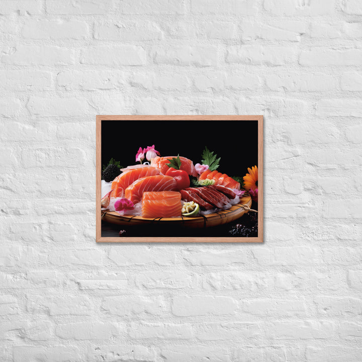 Sashimi Framed poster 🤤 from Yumify.AI