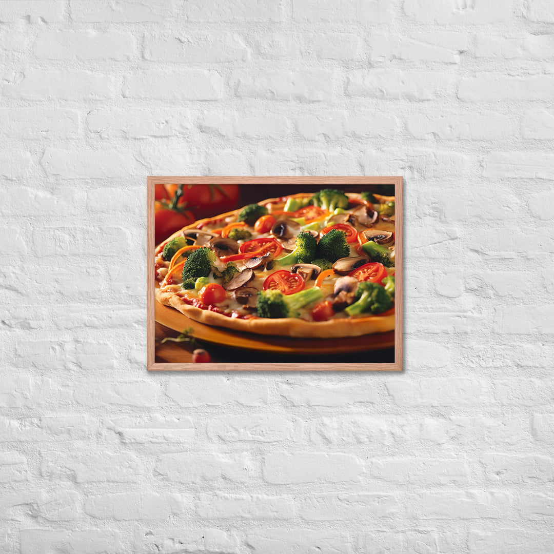 Veggie Pizza Framed poster 🤤 from Yumify.AI