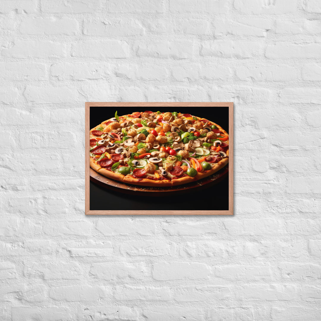 Supreme Pizza Framed poster 🤤 from Yumify.AI