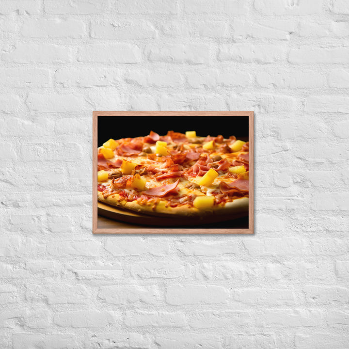 Hawaiian Pizza Framed poster 🤤 from Yumify.AI